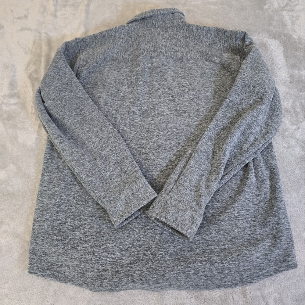 Eddie Bauer Shirt Mens Gray Quest Fleece Outdoors Gorpcore Cabincore Casual - Picture 3 of 7